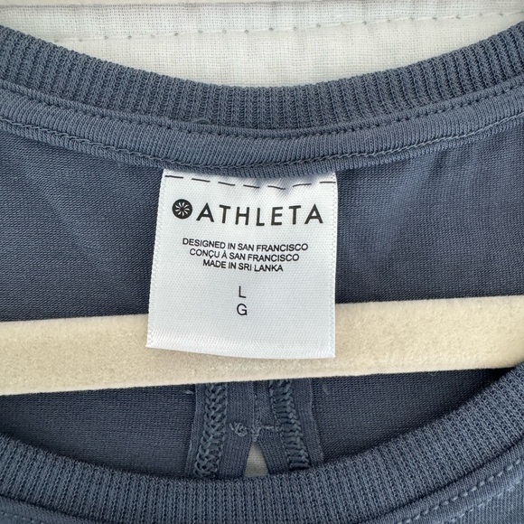 Athleta With Ease Open Back Tank blue gray size large - Picture 2 of 9
